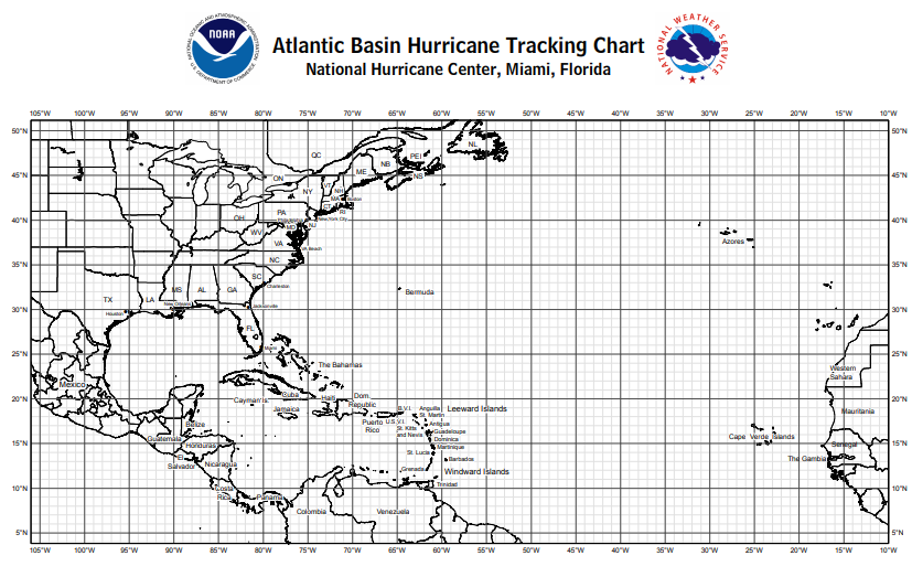 Hurricane Tracking Chart 2017