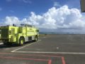 Image of Taddy Bay Airport with emergency vehicle parked on the tarmac