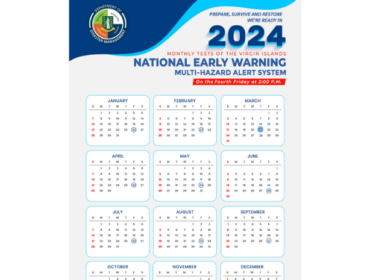 PREVIEW IMAGE of the calendar of 2024 tests of the National Early Warning Multi-hazard Alert System